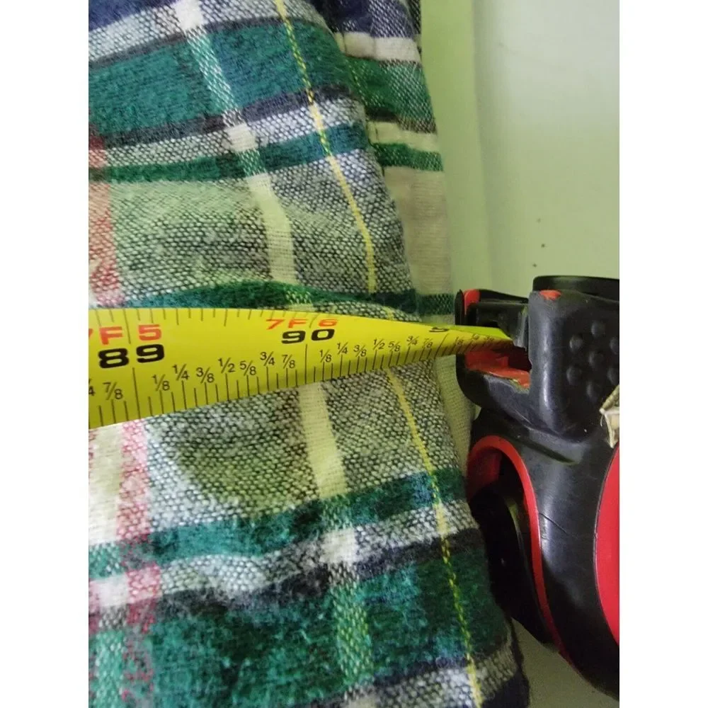 Large Plaid Beach Blanket Multi Color 90